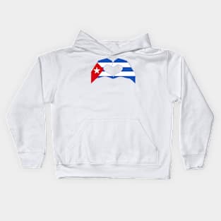 We Heart Cuba Patriot Flag Series Kids Hoodie